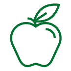 Green apple graphic