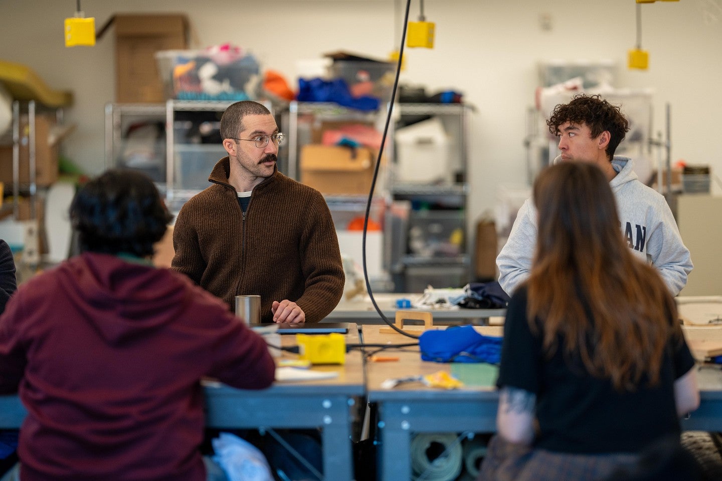 Product Design students in class