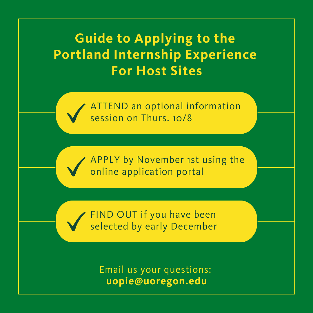 Image Description: Attend an optional info session; apply by November 1; find out in December if you've been selected.