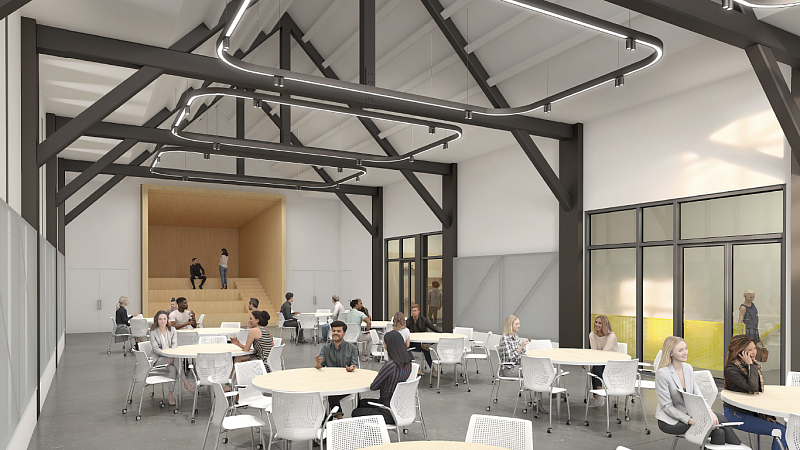 Rendering of Innovation Building event space