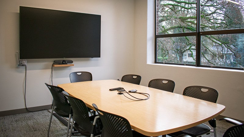 Conference Room with seating for eight.
