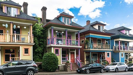 Stock image of housing in Portland