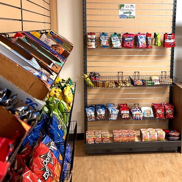 Snack items at the grab-and-go