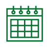 Green calendar icon