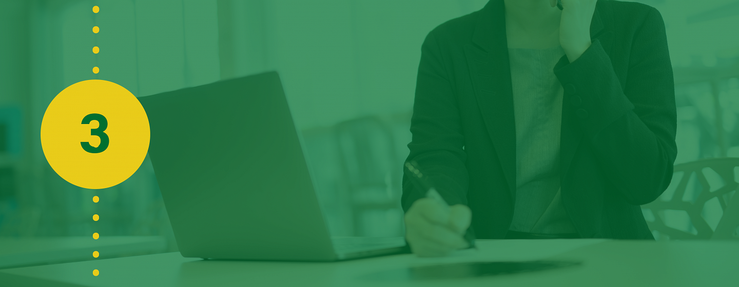 Step 3: Interview for opportunities Step 3: Interview for opportunities graphic